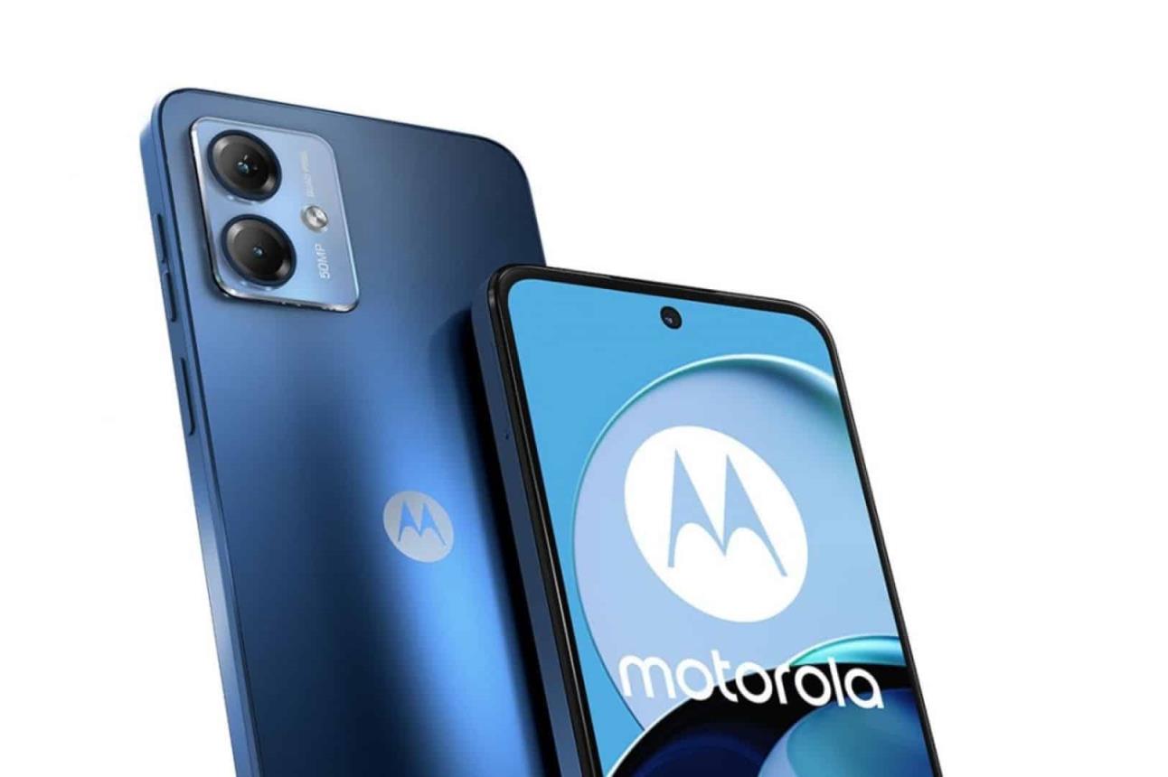 El smartphone Motorola Moto G14 incluye diseño sencillo pero muy atractivo. Foto: Cortesía