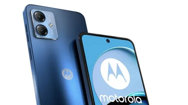 El smartphone Motorola Moto G14 incluye diseño sencillo pero muy atractivo. Foto: Cortesía