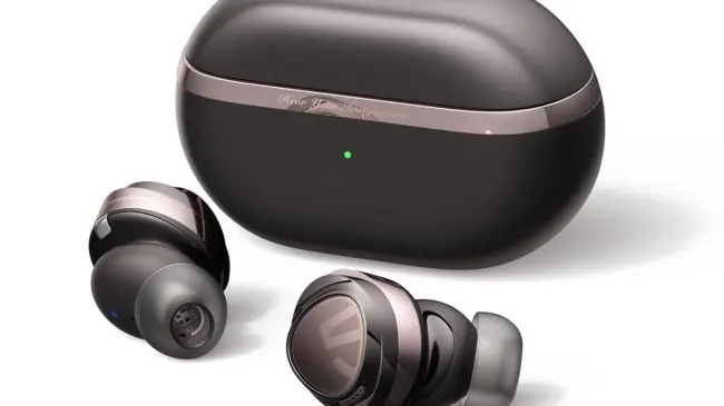 Los SoundPEATS Opera 03 tienen un diseño elegante y cómodo, así como tecnología de cancelación de ruido activa. Foto: Cortesía