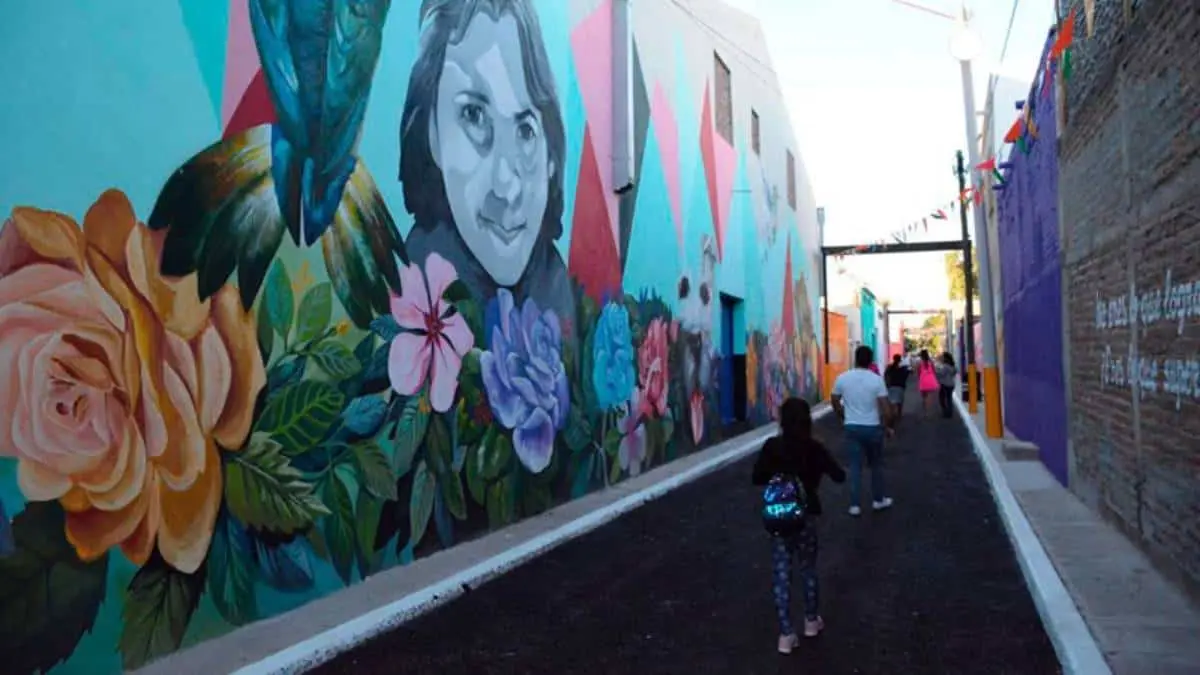 Callejón del Arte Bunka en Ciudad Obregón, Sonora. Foto El Souvenir