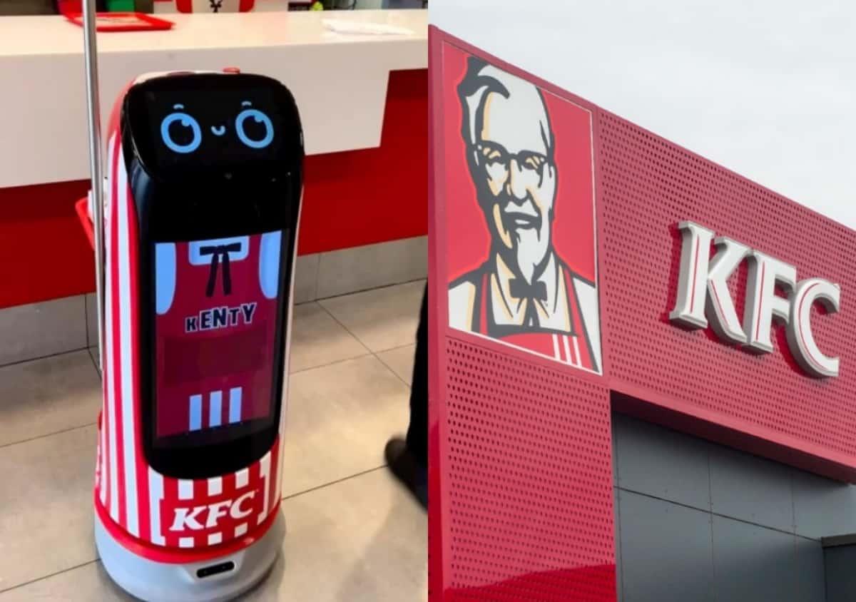 Así luce Kenty, el robot de KFC en México. Fotos: KFC México