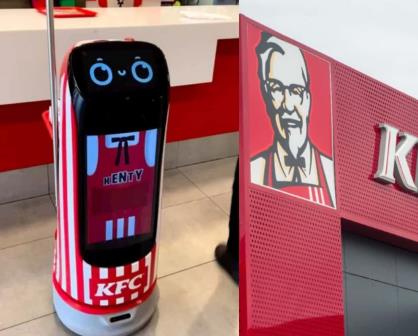 ¡El futuro es hoy! Kenty, el robot de KFC en México, entrega los pedidos así