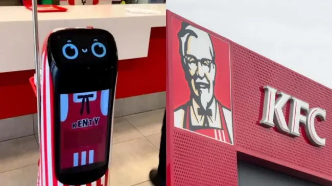 Así luce Kenty, el robot de KFC en México. Fotos: KFC México