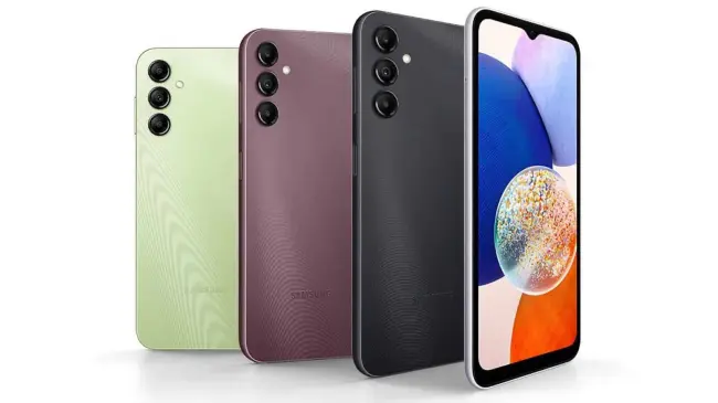 El smartphone Samsung Galaxy A14 viene con altavoces estéreo. Foto: Cortesía