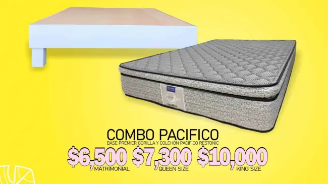Colchones en descuento en mueblerías El Baratas.