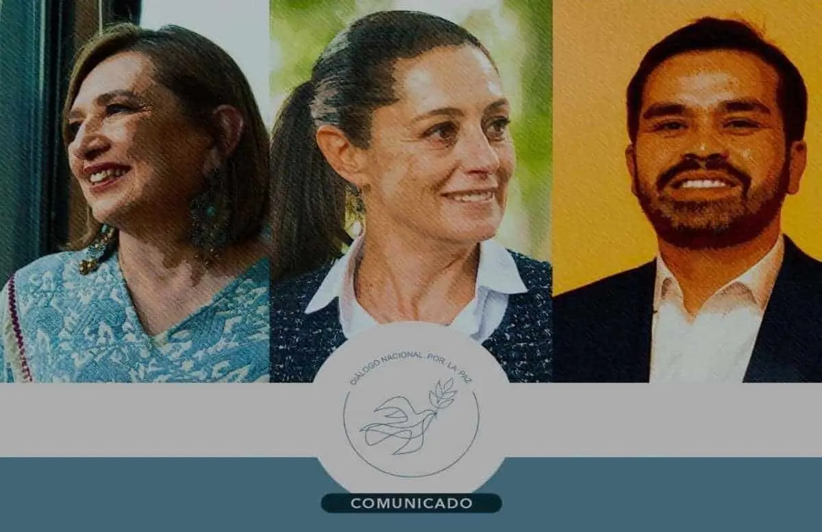 Candidatos presidenciales firman Compromiso por la Paz | Imagen: @Jesuitas_Mexico