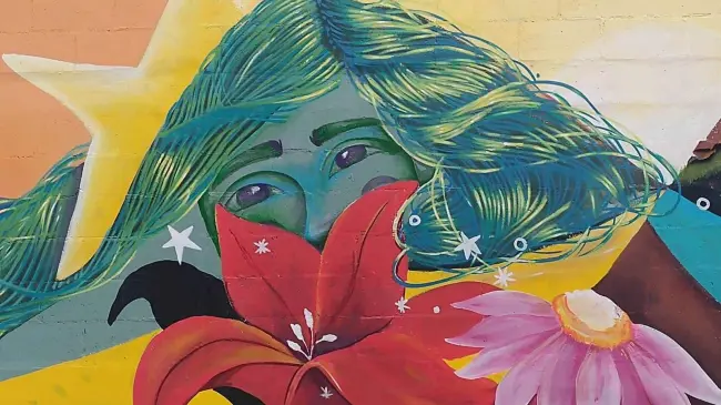 Los Murales de Valle del Sol son representativos de la vida de los ciudadanos.
