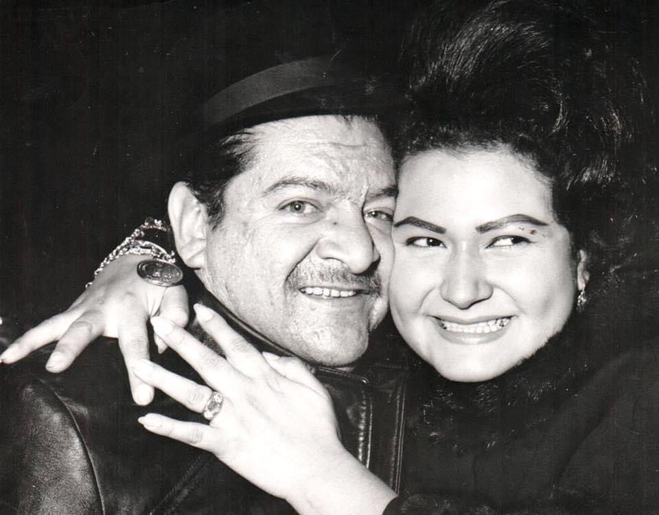José Alfredo Jiménez junto con Mary Medel