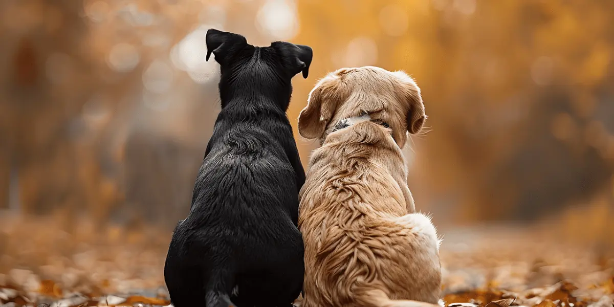 Dos perros de espaldas. Imagen Pixabay