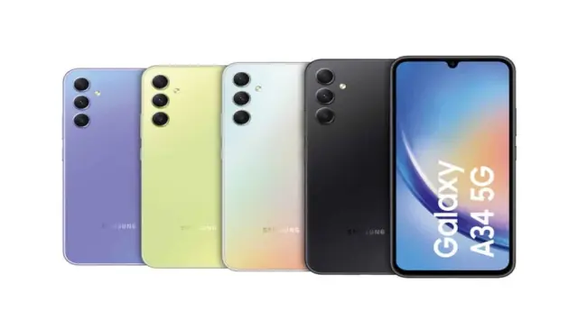 El smartphone Samsung Galaxy A34 trae altavoces estéreo. Foto: Cortesía