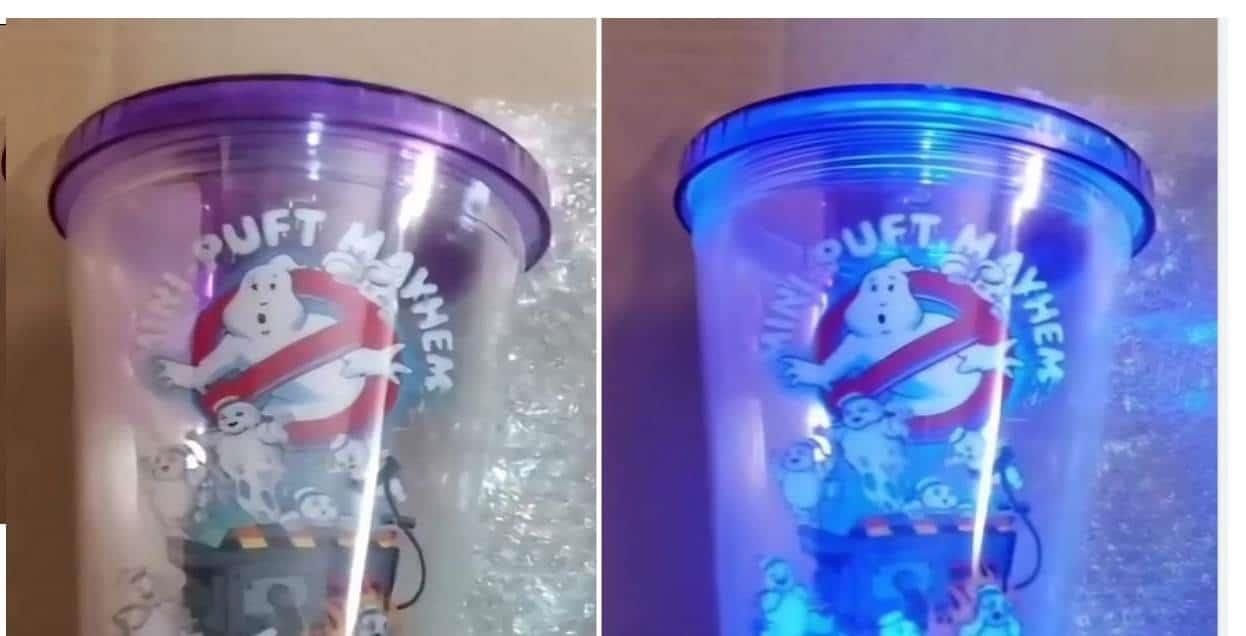 El vaso de Ghostbusters que estará vendiendo CInépolis. Foto: Coleccionables de Cine y más