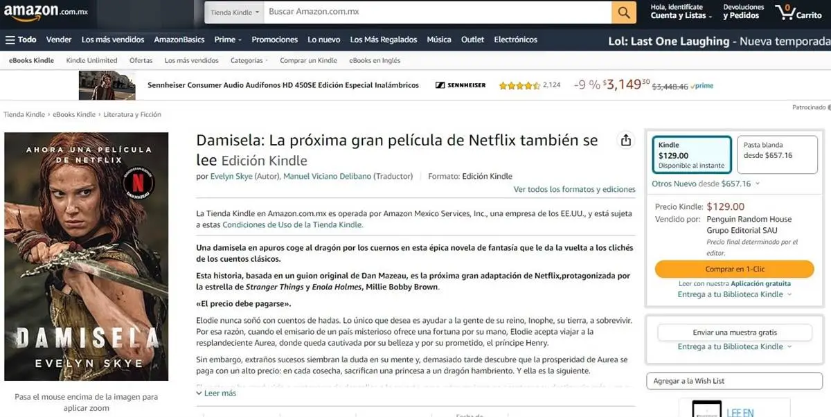 ¿Cómo descargar el libro Damsel, que inspiró la película de Netflix?