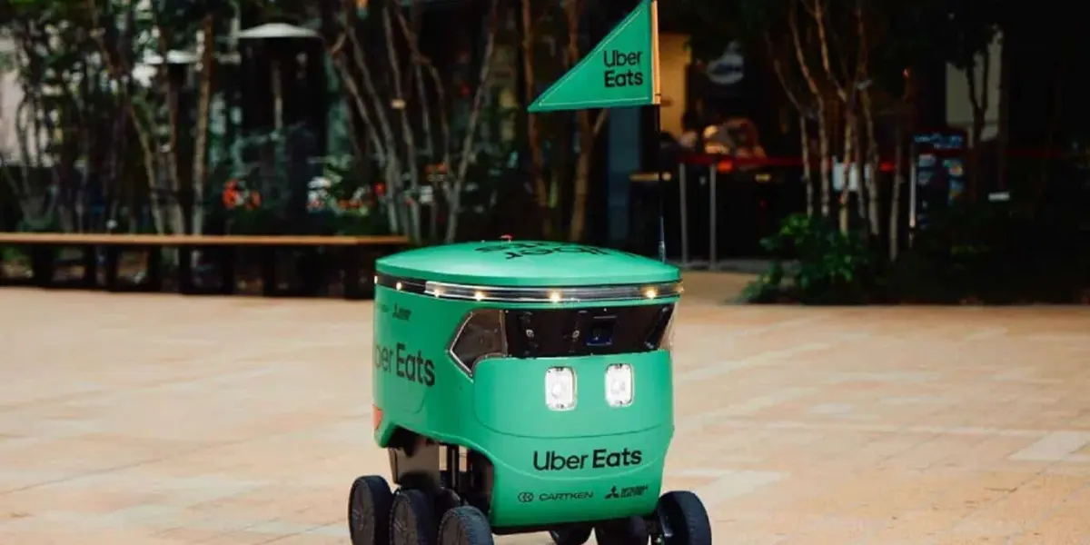 Robot repartidor de Uber Eats. Imagen Xataka