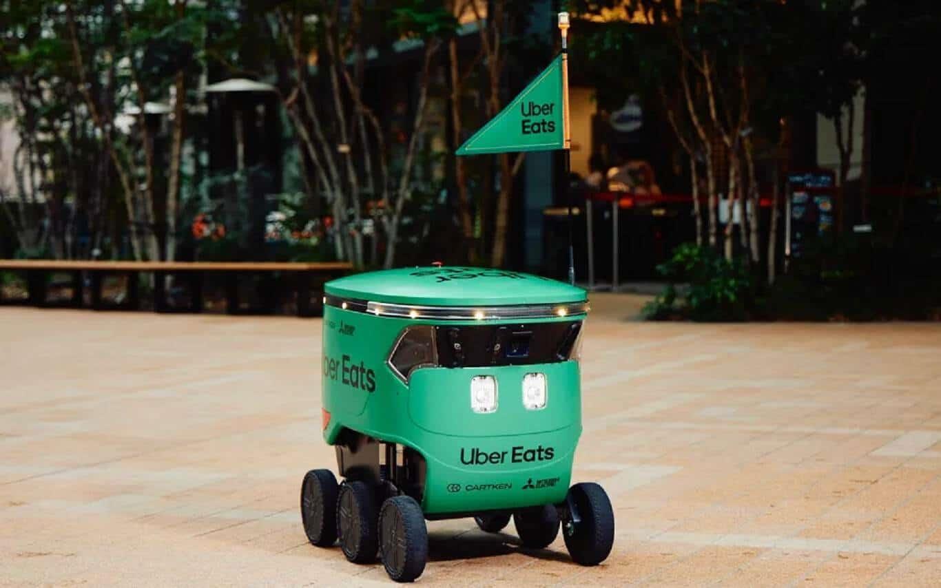 Robot repartidor de Uber Eats. Imagen Xataka