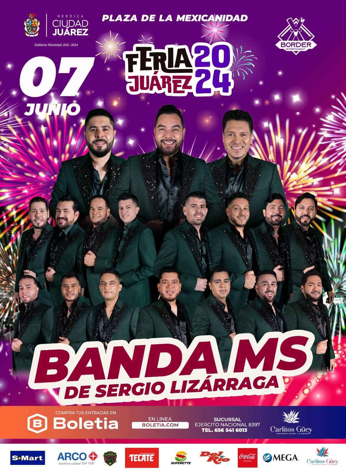 Banda MS en la Feria de Juárez 2024