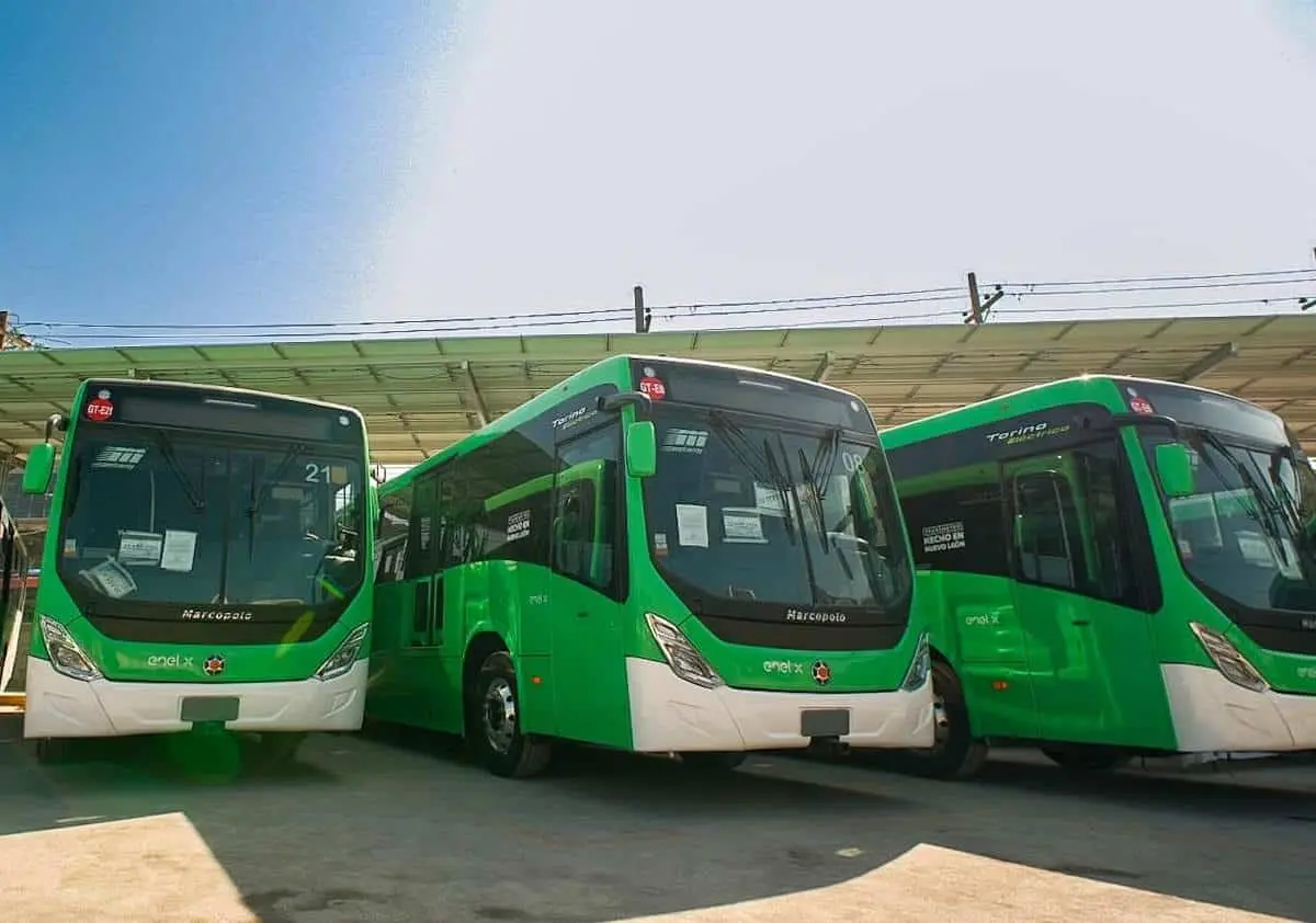 Los nuevos camiones eléctricos fueron ensamblados en Nuevo León. Foto: Cortesía