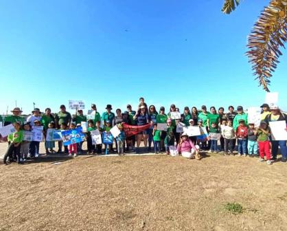 Exigen niños y jóvenes de La Reforma, Sinaloa el cuidado de las islas de la bahía Santa María esta Semana Santa