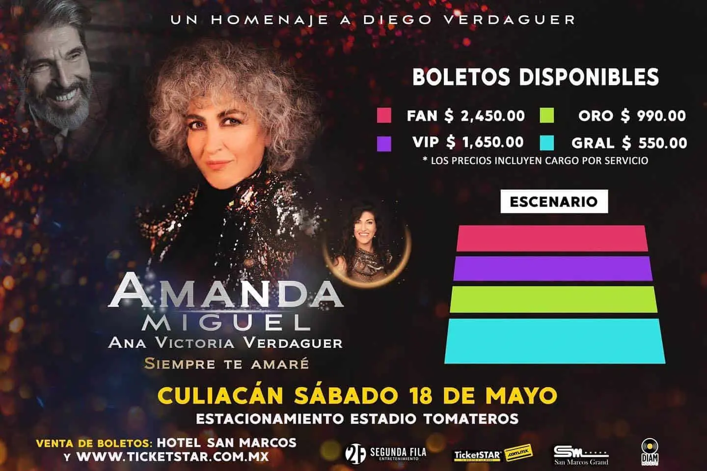 Amanda Miguel dará concierto en Culiacán