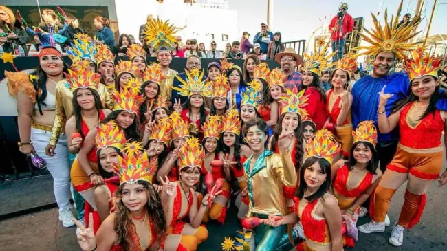 Participantes del Carnaval de Guaymas Sonora 2024. Foto FB Carnaval Guaymas