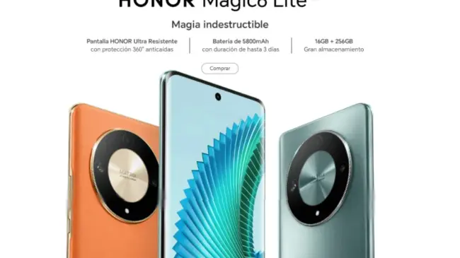 El HONOR Magic6 Lite se encuentra disponible en cuatro colores. Foto: HONOR