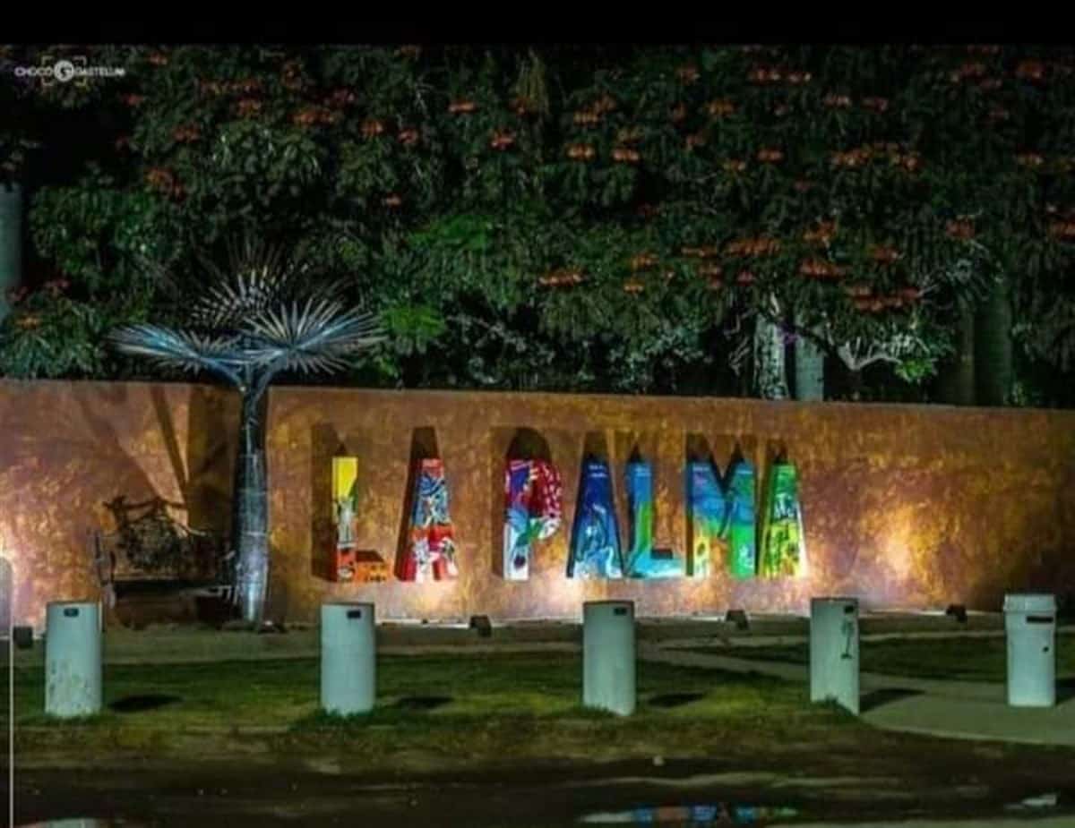 El emblemático mural de La Palma