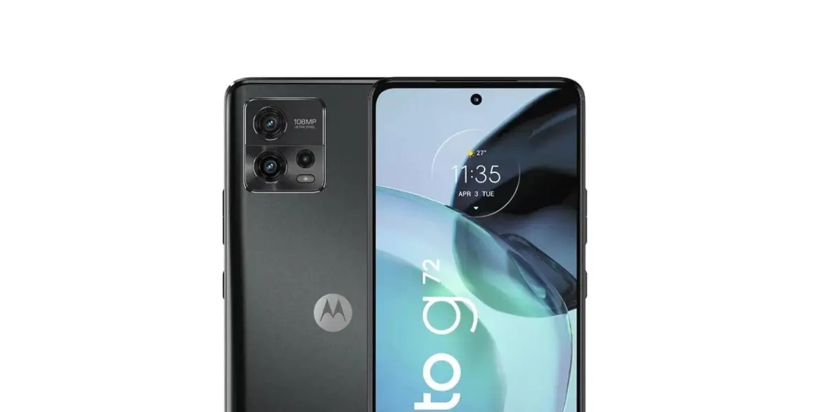 El smartphone Motorola Moto G72 viene equipado con batería de alto rendimiento. Foto: Cortesía