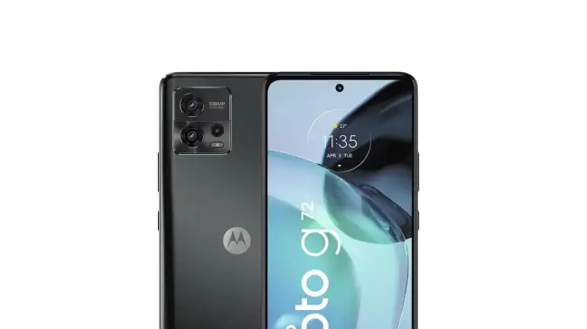 El smartphone Motorola Moto G72 viene equipado con batería de alto rendimiento. Foto: Cortesía