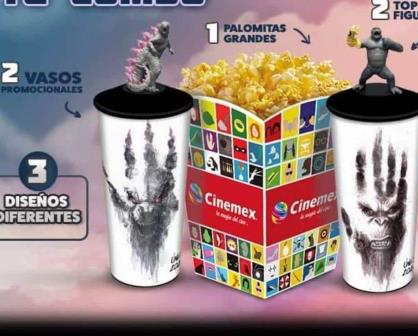 Ya hay precio y fecha de venta oficial para los vasos de Godzilla en Cinemex