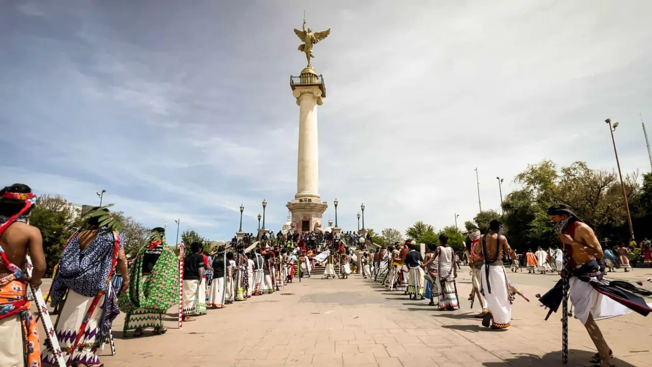 Programa de actividades de la Semana Santa Rarámuri en Chihuahua. Foto: Cortesía