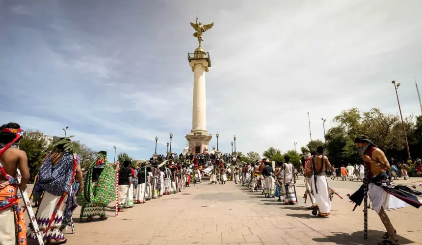 Programa de actividades de la Semana Santa Rarámuri en Chihuahua. Foto: Cortesía