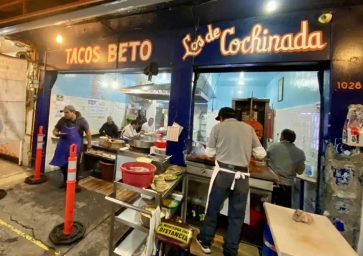Taquería Don Beto en Ciudad de México. Foto Luis Montaño