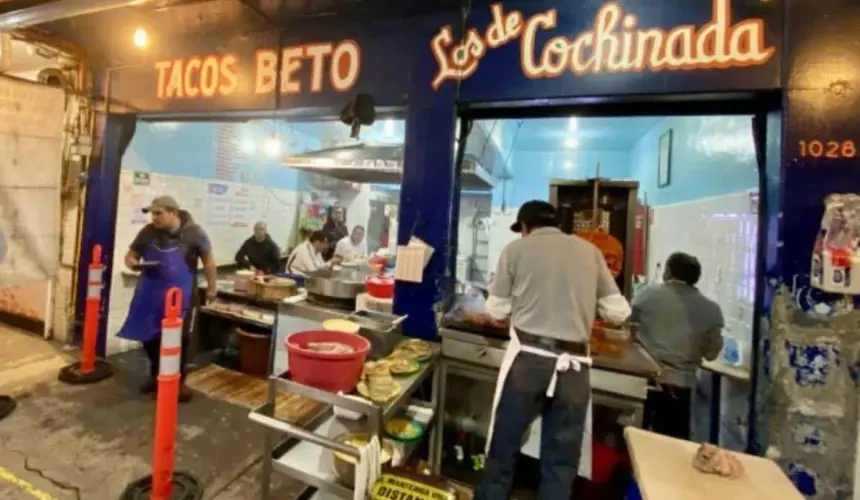 Taquería Don Beto en Ciudad de México. Foto Luis Montaño