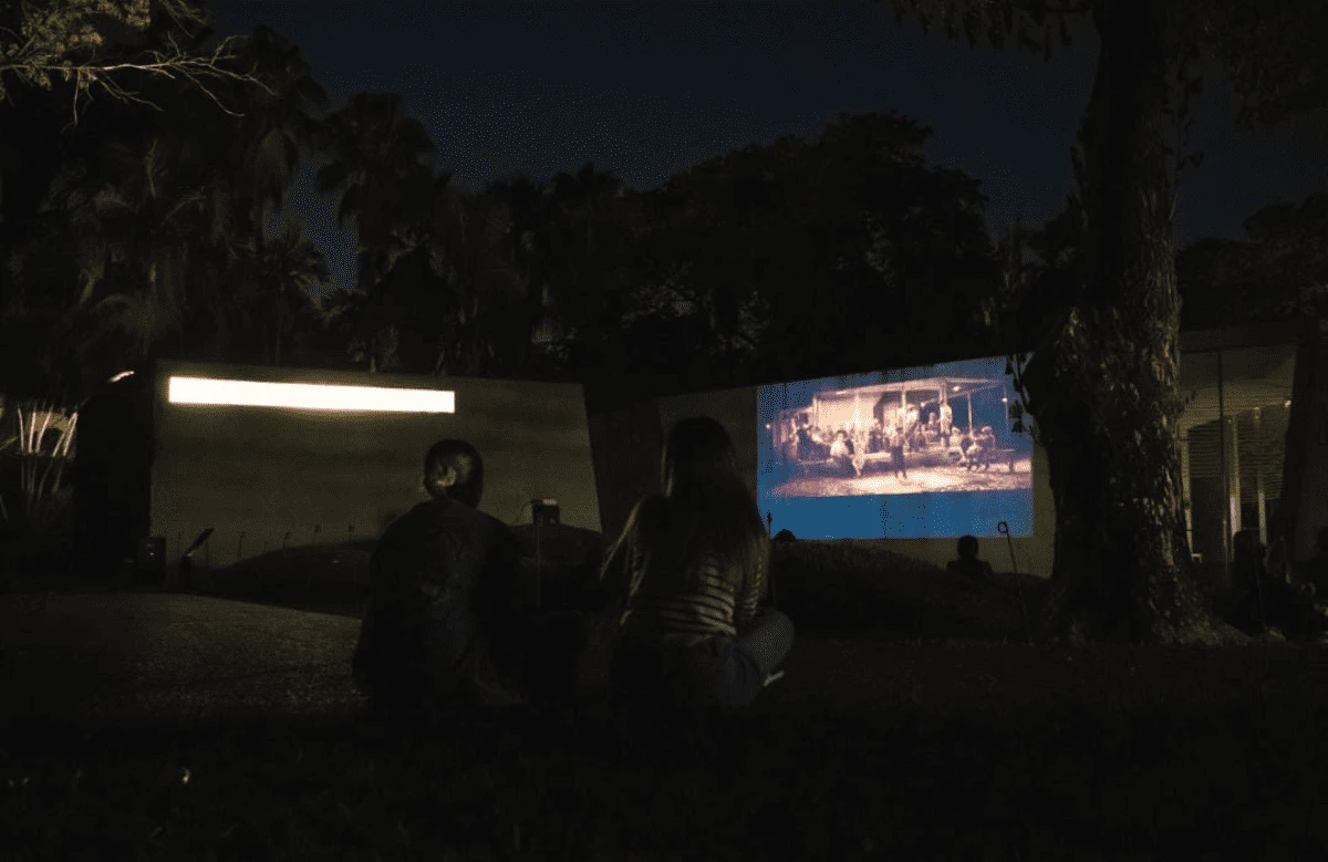 Cine al aire libre del Jardín Botánico Culiacán. Cortesía