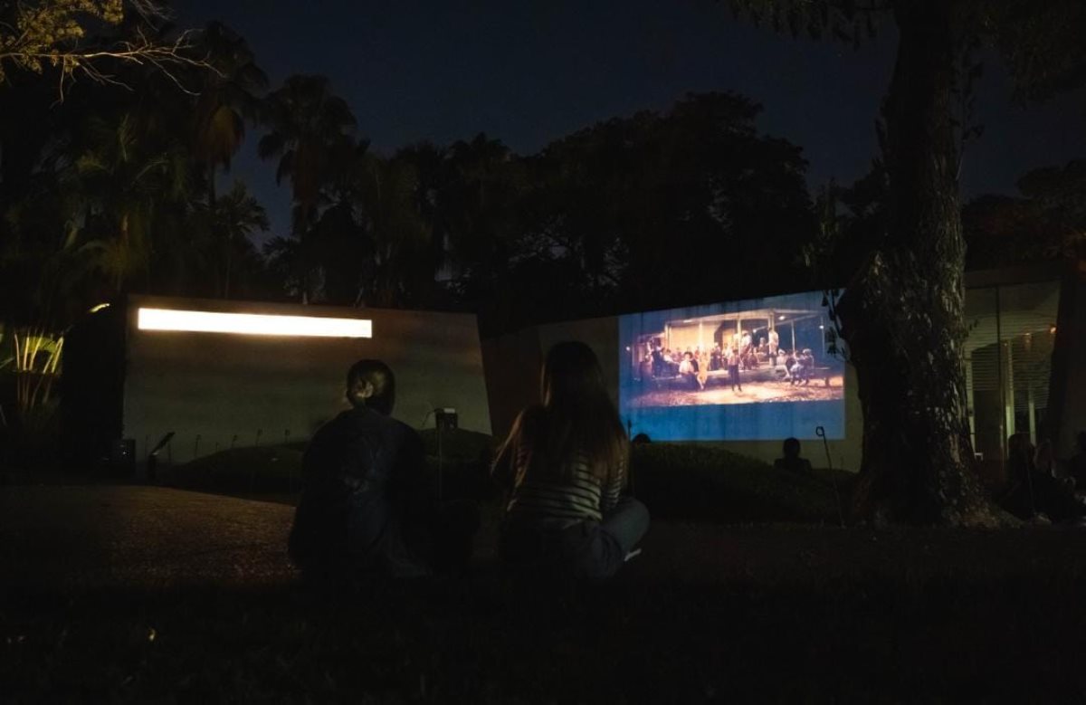 Cine al aire libre del Jardín Botánico Culiacán. Cortesía