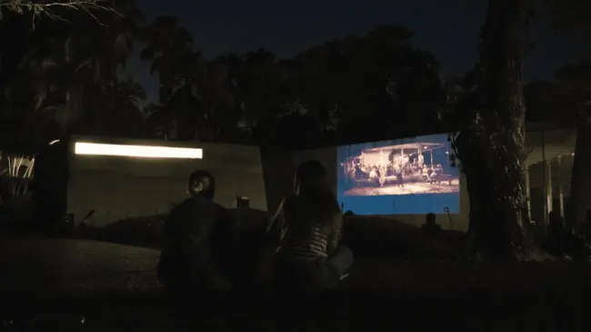 Cine al aire libre del Jardín Botánico Culiacán. Cortesía