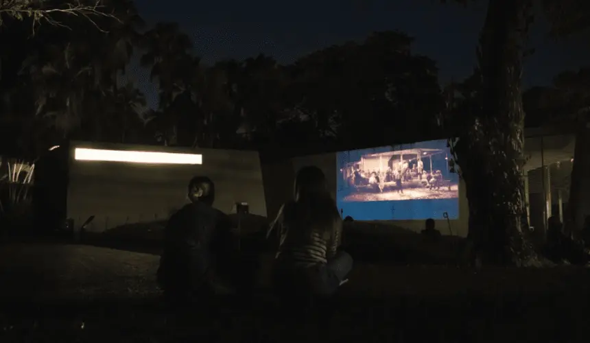 Cine al aire libre del Jardín Botánico Culiacán. Cortesía