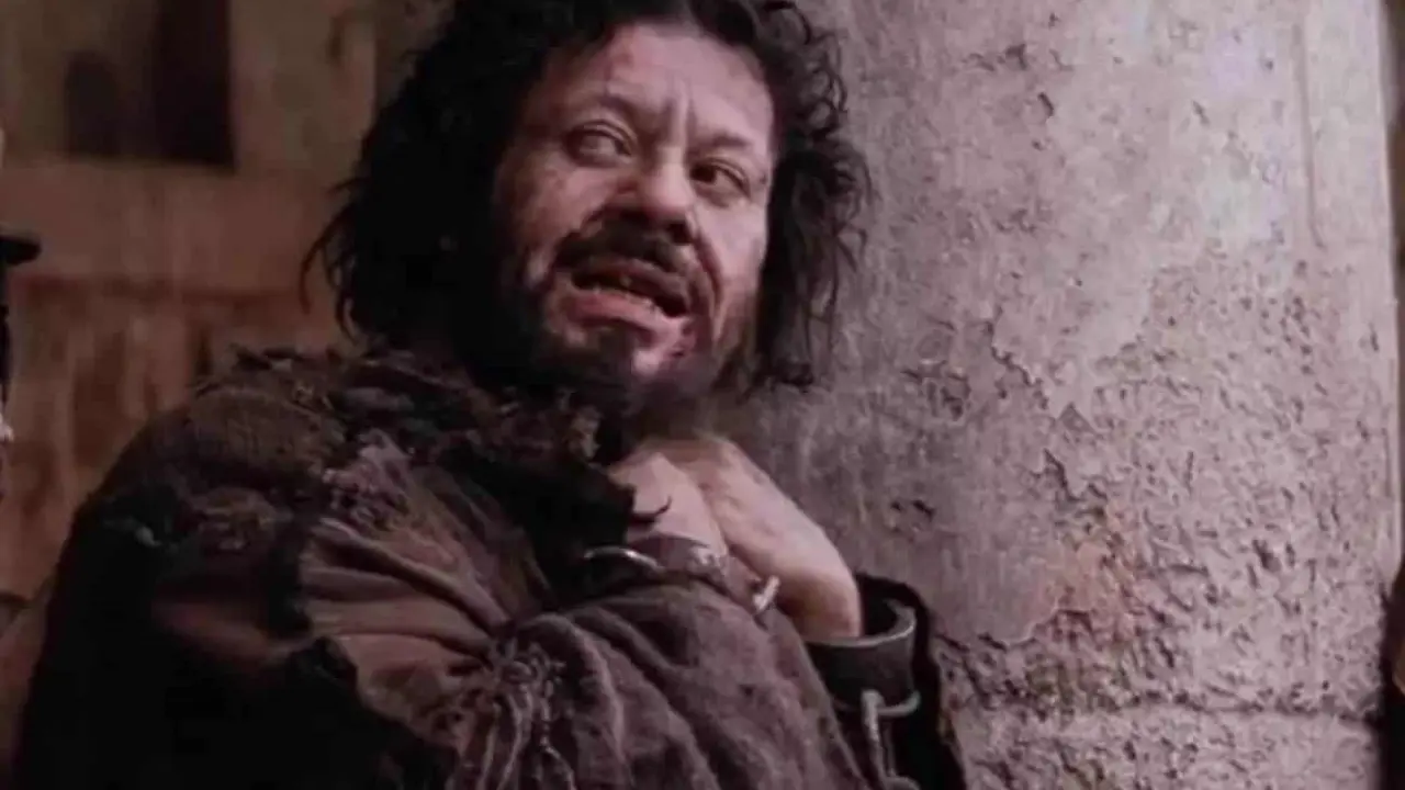 Pietro Sarubbi interpretando a Barrabás en la película La pasión de Cristo / Captura de la película La pasión de Cristo