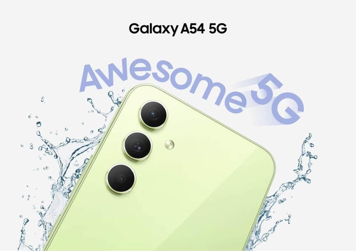 El Samsung Galaxy A54 es uno de los smartphones que reinan en la gama media. Foto: Cortesía
