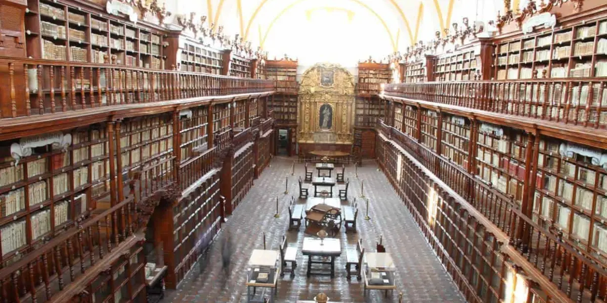 Biblioteca Palafoxiana en Puebla. Foto Gobierno de Puebla