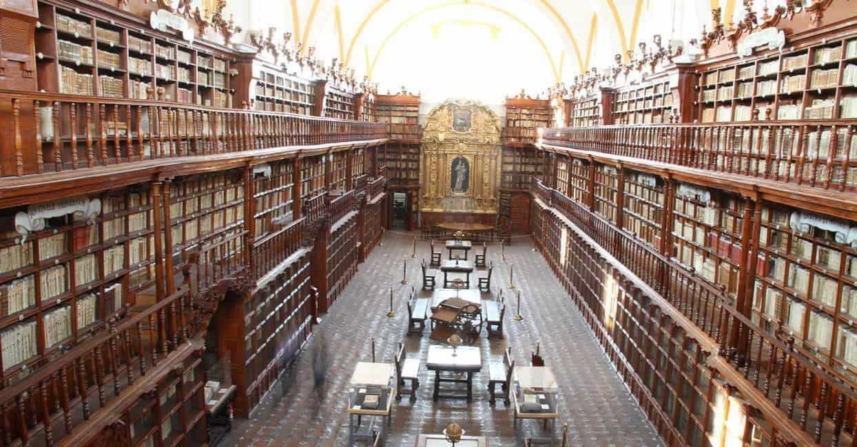Biblioteca Palafoxiana en Puebla. Foto Gobierno de Puebla