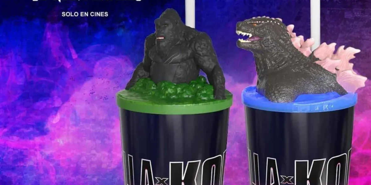 Cinépolis da la fecha para venta de los vasos de Godzilla y Kong: El nuevo imperio. Foto: Coleccionables de Cine y Más