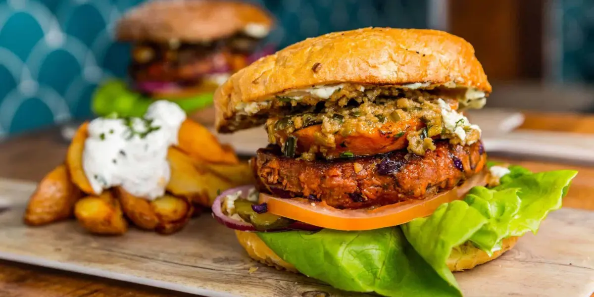 Receta de hamburguesa vegana. Foto: RTVE