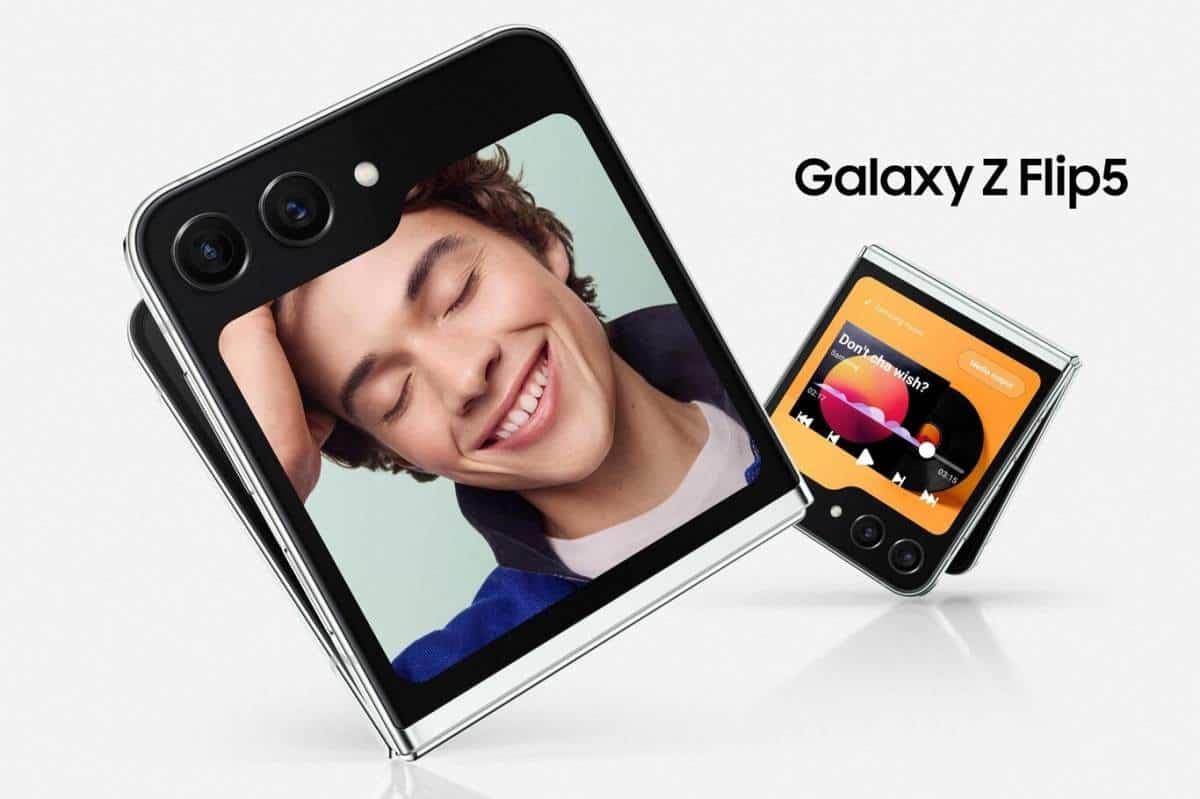 El Samsung Galaxy Z Flip5 cuenta con diseño plegable y dos pantallas AMOLED. Foto: Cortesía