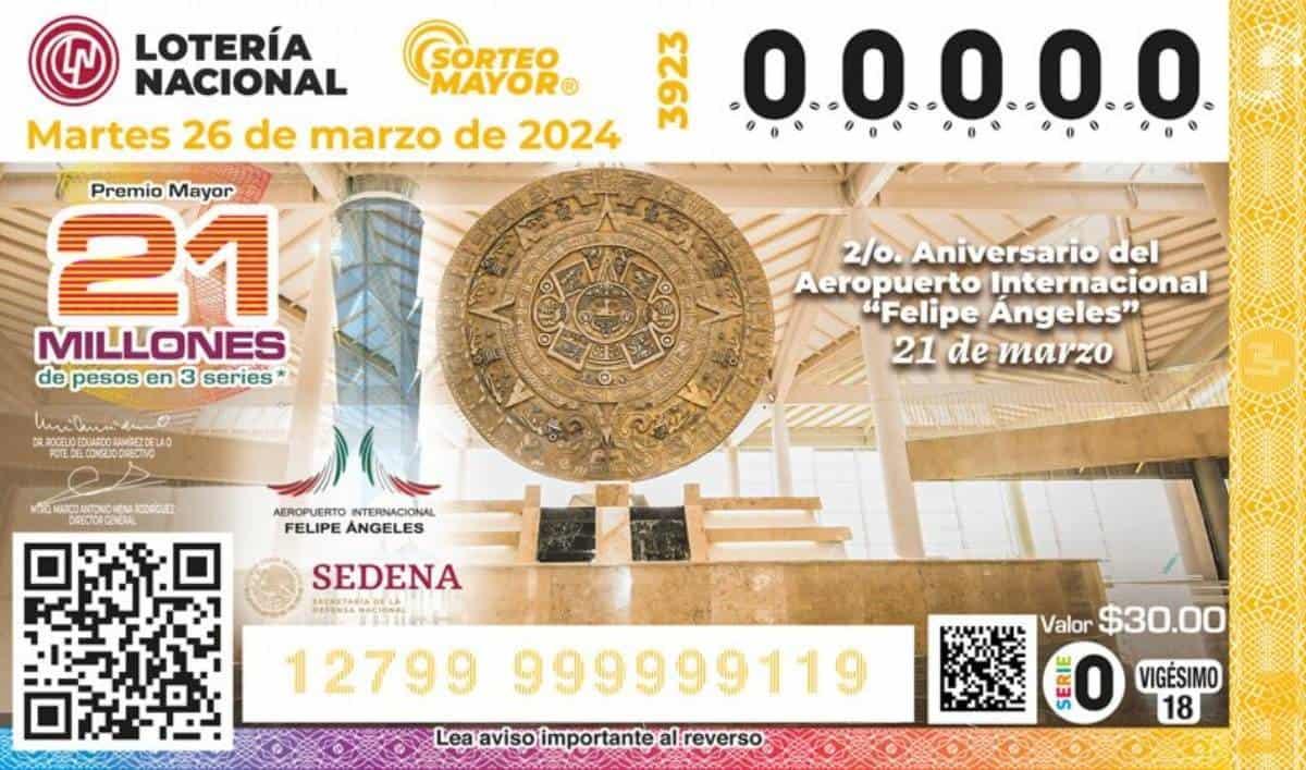 El Sorteo Mayor se celebra cada martes. Imagen: Lotería Nacional