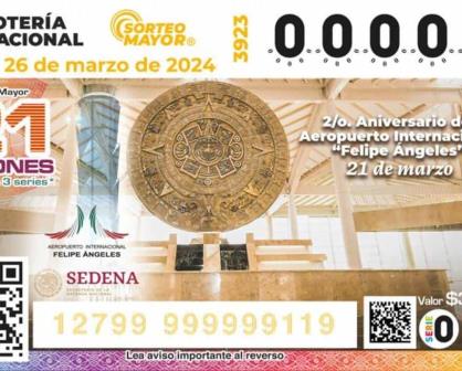 Resultados Sorteo Mayor 3923 del martes 26 de marzo de 2024: Lotería Nacional