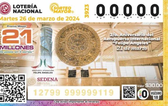 Resultados Sorteo Mayor 3923 del martes 26 de marzo de 2024: Lotería Nacional