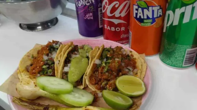Orden de tacos en fonda Cielito Lindo Metepec. Foto FB oficial