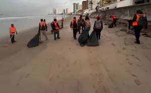 En Mazatlán retiran basura de playas, malecón y accesos