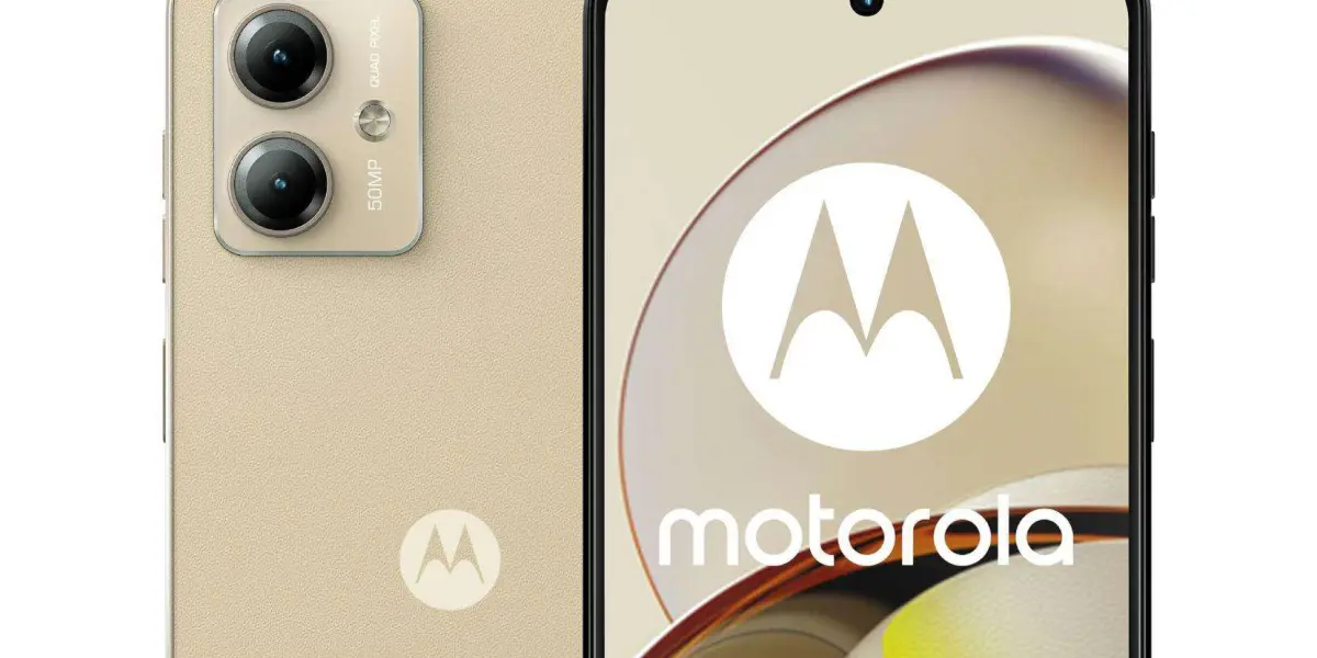 El smartphone Motorola Moto G14 tiene una buena relación entre sus características y su precio. Foto: Cortesía