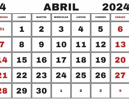 Efemérides del mes de abril